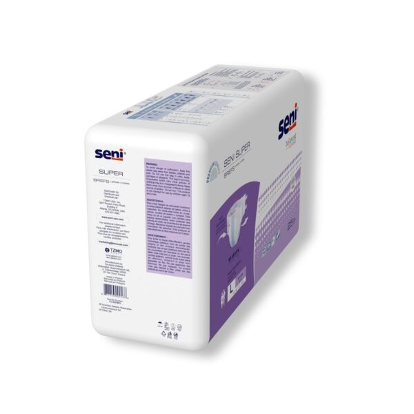 Seni Super Large Unisex Adult Incontinence Brief - Heavy Absorbency, Part Number S-LA25-BS1 - Image 7