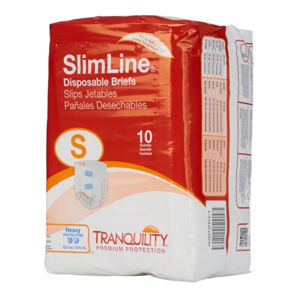 Tranquility Unisex Adult Incontinence Brief - Slimline Small, Heavy Absorbency (Part No. 2120) - Image 4