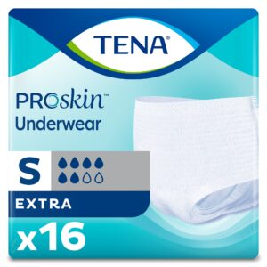 TENA ProSkin Extra Small Unisex Absorbent Underwear - Moderate Absorbency, Breathable, Comfortable Fit