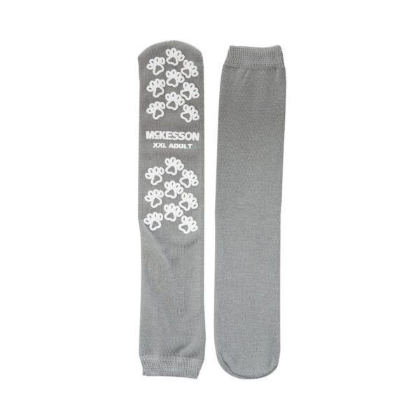 McKesson Terries Unisex Adult 2X-Large Slipper Socks with Safety Tread - Gray