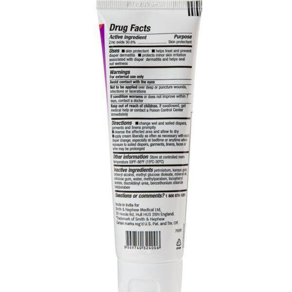 Secura Extra Protective Skin Protectant Cream 3.25 oz - Zinc Oxide & Vitamin E - Image 2