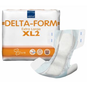 Abena Delta-Form Unisex Adult Incontinence Brief, X-Large, Moderate Absorbency (Part No. 308875)