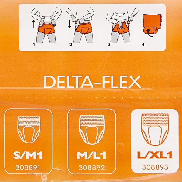 Abena Delta-Flex XL1 Unisex Adult Absorbent Underwear - Large / X-Large Disposable Moderate Absorbency - Image 4