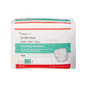 Sure Care Ultra Large Unisex Adult Absorbent Underwear with Tear-Away Sides