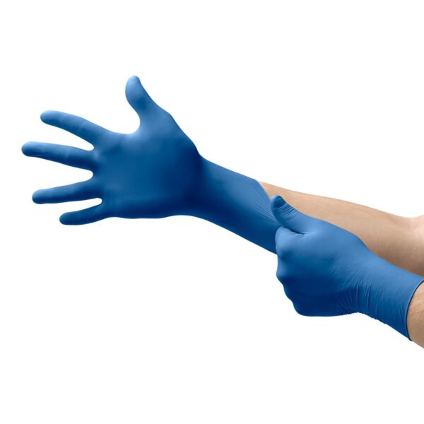 Ultrasense X-Large Nitrile Exam Gloves by US-220-XL - Durable, Chemotherapy Approved, Blue - Image 2