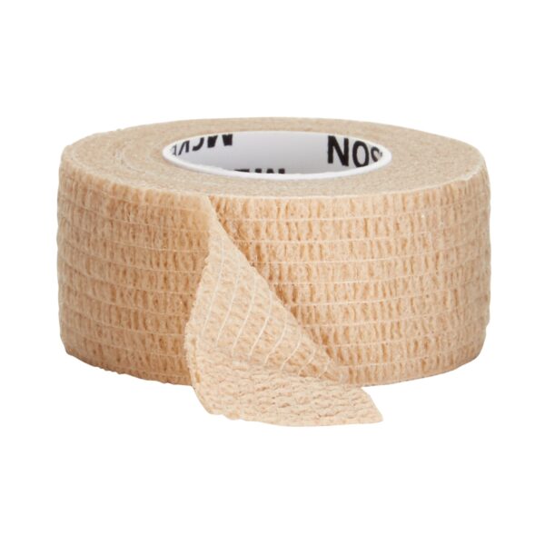 McKesson Cohesive Bandage 1 Inch x 5 Yard Self-Adherent Closure Tan - Standard Compression - Image 4