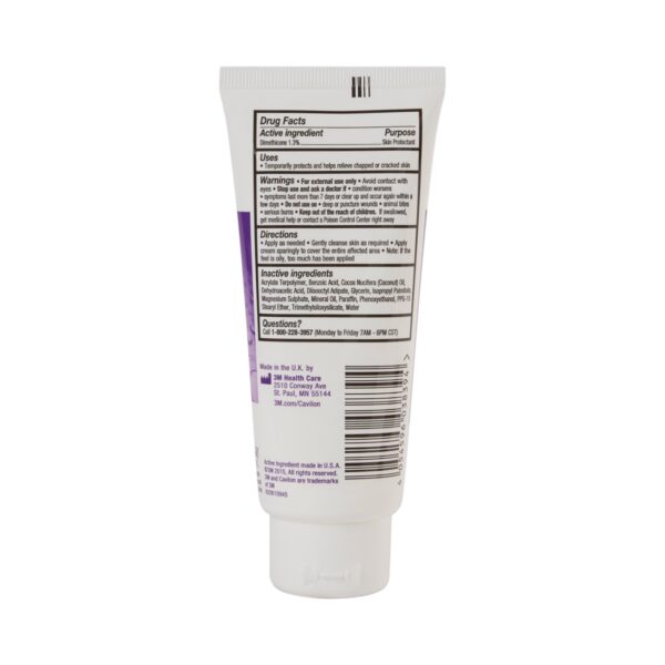 3M Cavilon Skin Protectant Unscented Cream 3.25 oz Tube - CHG Compatible Barrier Solution - Image 3
