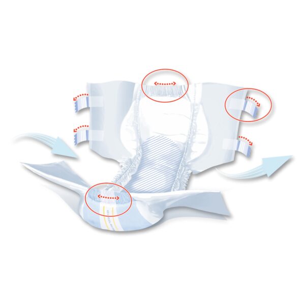 Seni Super Plus Large Unisex Adult Incontinence Brief with Heavy Absorbency (Part Number: S-LA09-BP1) - Image 9