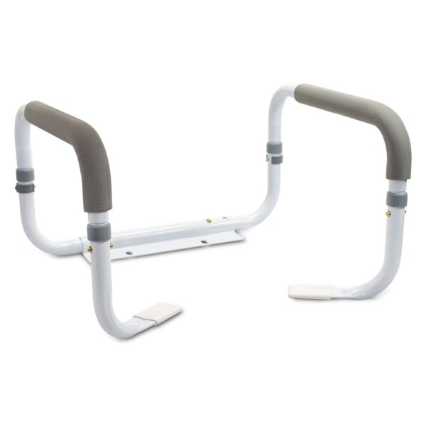 McKesson White Steel Toilet Safety Rail Model 146-RTL12087 for Enhanced Bathroom Safety - Image 2