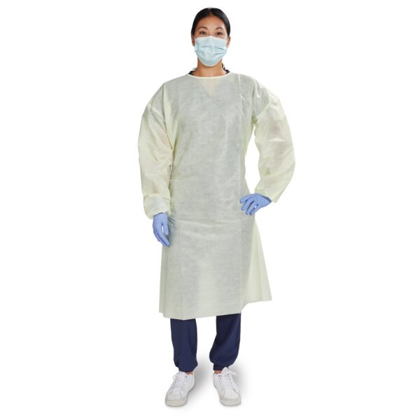 McKesson X-Large Yellow NonSterile AAMI Level 2 Disposable Protective Procedure Gown (Part Number 16-L2NWT6Y-XL)