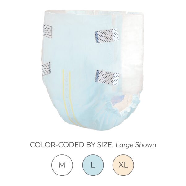 Tranquility Essential Medium Unisex Disposable Incontinence Brief - Moderate Absorbency, Part No. 2965-100 - Image 6