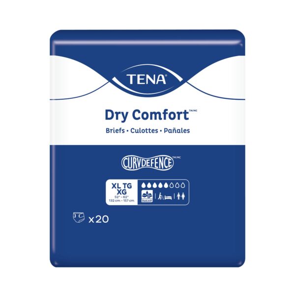 TENA Dry Comfort Unisex Adult Incontinence Brief - X-Large, Moderate Absorbency