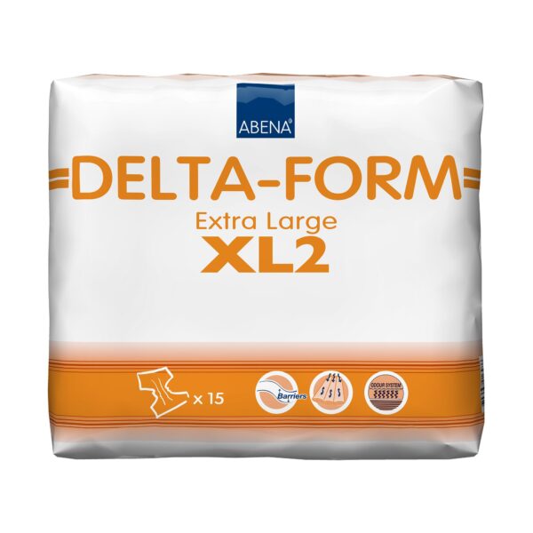 Abena Delta-Form Unisex Adult Incontinence Brief, X-Large, Moderate Absorbency (Part No. 308875) - Image 3