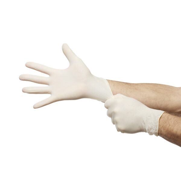 Trilon 2000 PF Exam Gloves - X-Large Non-Sterile Stretch Vinyl with Smooth Finish and Standard Cuff by Brand 25-990 - Image 2