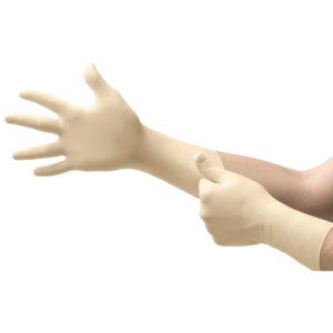 Ultra One Medium Non-Sterile Latex Exam Glove with Textured Fingertips * White, Extended Cuff