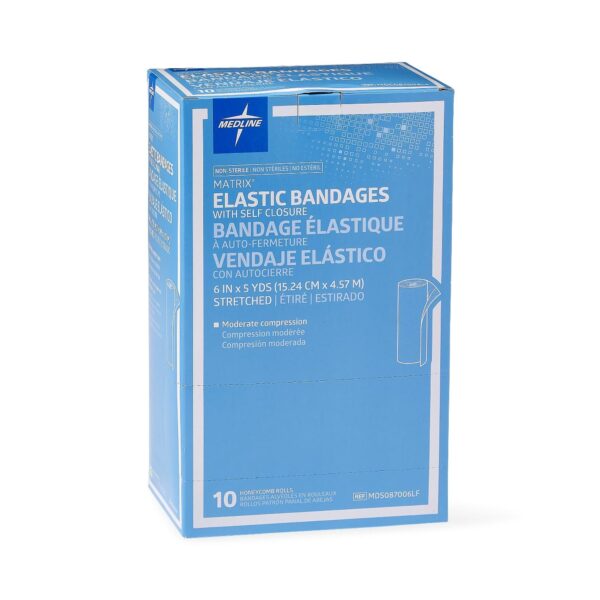 Matrix 498692 Elastic Bandage, 6 Inch x 5 Yard, Medium Compression with Self-Closure, Natural Non-Sterile - Image 5