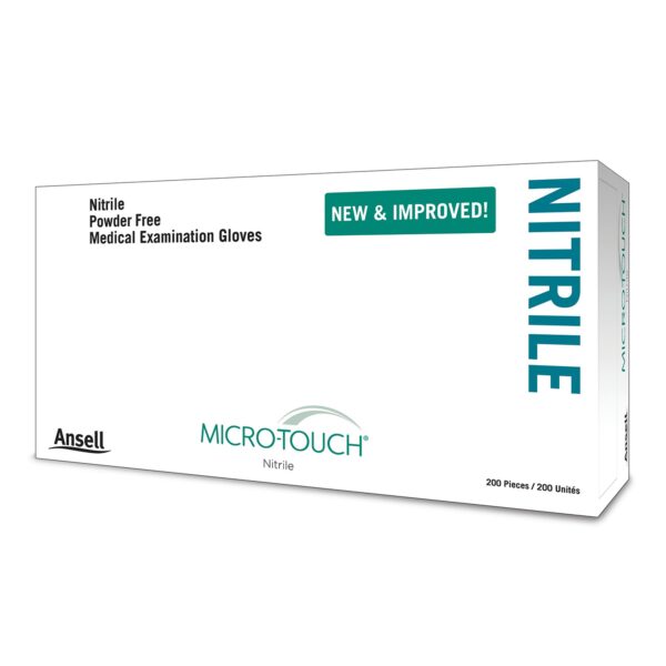 Micro-Touch Nitrile Exam Gloves Large by MedPro - Chemotherapy Tested, NonSterile, Textured Fingertips, Blue - Image 3