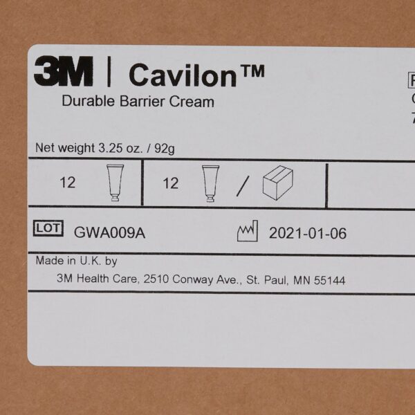 3M Cavilon Skin Protectant Unscented Cream 3.25 oz Tube - CHG Compatible Barrier Solution - Image 6