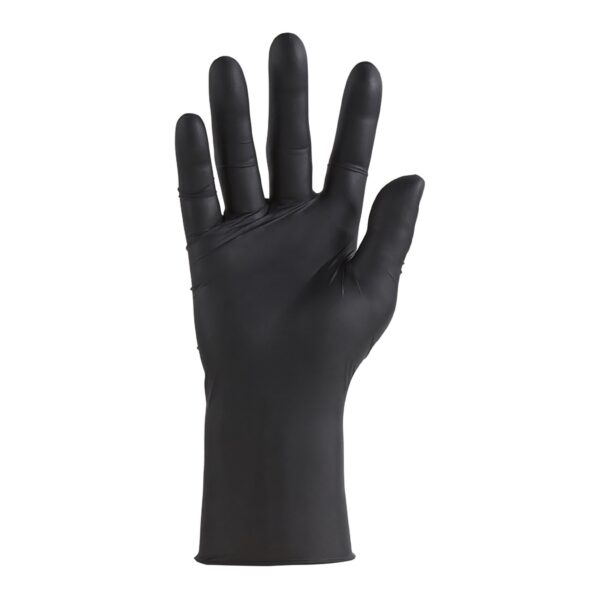 CareStock* CS2778 X-Large NonSterile Nitrile Exam Gloves with Fully Textured Finish - Black - Image 8