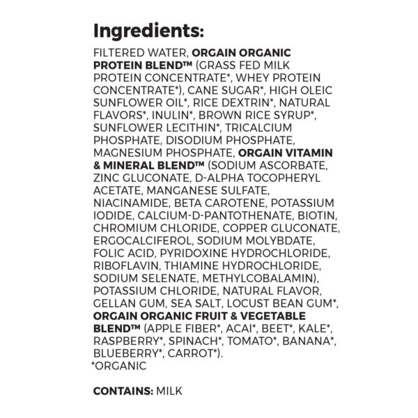 Orgain Kids Plant Protein Pediatric Oral Supplement Vanilla Flavor - 8 oz. Liquid Nutritional Shake - Image 6