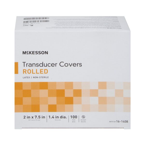 McKesson Ultrasound Probe Cover 1-2/5 x 7-1/2 Inch Latex Nonsterile Rolled * Sterile Protection for Ultrasound Transducers - Image 2