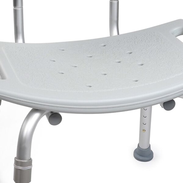 McKesson Bath Bench with Aluminum Frame and Removable Backrest - 19-1/4 Inch Seat Width, 400 lb Capacity - Image 3