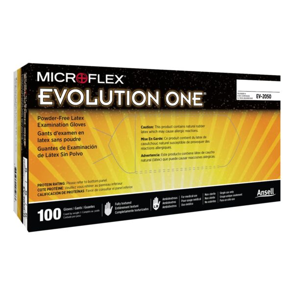 Evolution One Small Non-Sterile Latex Exam Gloves by Brand - Part EV-2050-S