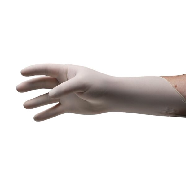 Pulse 151 Series Large NonSterile Latex Exam Gloves - White, Fully Textured, 9.5 Inches - Image 3