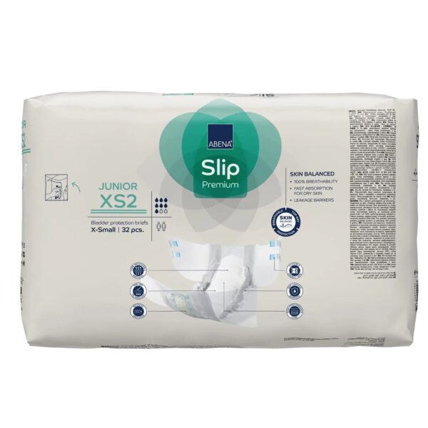 Abena Slip Premium Junior XS2 Unisex Youth Incontinence Brief - Heavy Absorbency, Latex-Free, 50 oz Capacity - Image 4