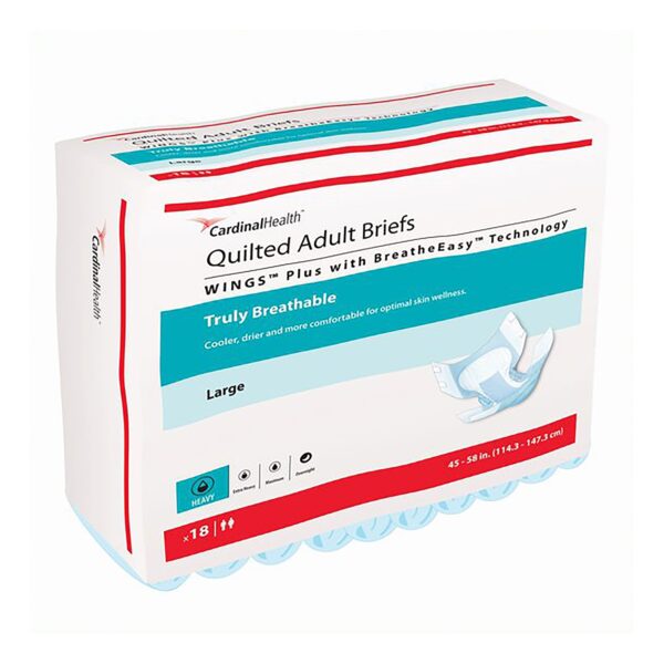 Quilted Plus Unisex Adult Incontinence Briefs with BreatheEasy Technology, X-Large - 66135 - Image 3