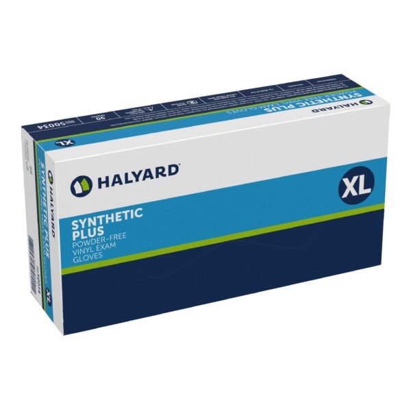 Halyard Exam Glove X-Large NonSterile Vinyl with Polymer Coating, Size Extra Large