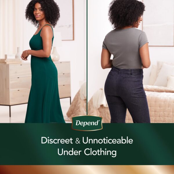 Depend Silhouette X-Large Disposable Heavy Absorbency Female Adult Underwear - Image 7