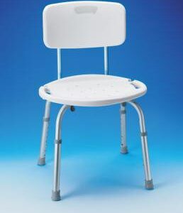 Carex FGB75300 0000 Aluminum Shower Bench with Backrest, 20-Inch Seat Width, 350 lbs Capacity