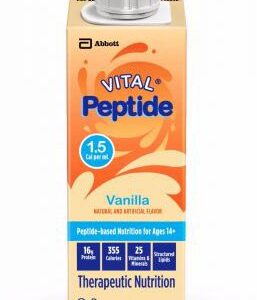 Vital Peptide 1.5 Cal Vanilla Flavor Liquid Oral Supplement by Brand, Part 66236 - 8 oz Reclosable Carton