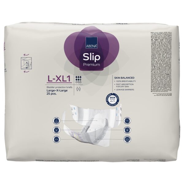 Abena Slip Flexi Fit Large / X-Large Unisex Adult Incontinence Brief - Moderate Absorbency, 43-67 Inch Hip - Image 5