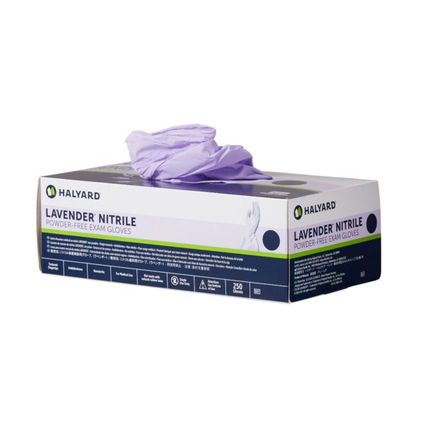 Halyard Lavender X-Small NonSterile Nitrile Exam Gloves Part 52816 - Image 2