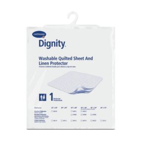 Dignity Washable Sheet Protector - Reusable 35 x 54 Inch Quilted Chair and Car Seat Pad with Absorbent Core