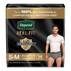 Depend Real Fit Male Adult Heavy Absorbency Underwear, Small/Medium Waist - Depend Part 55426