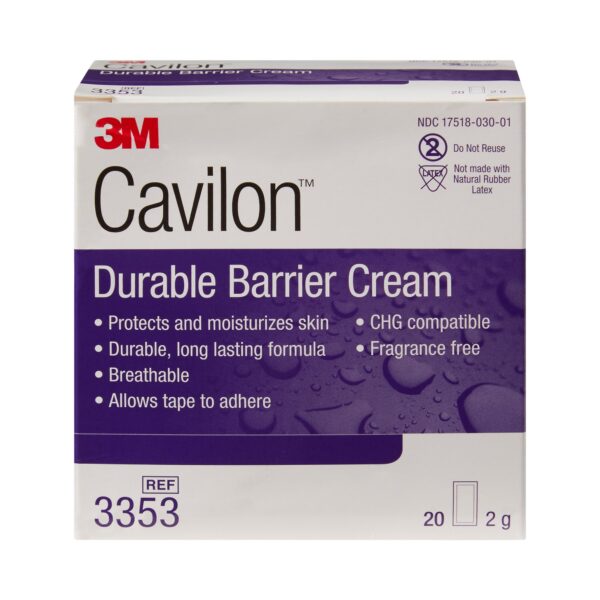 3M Cavilon Skin Protectant Barrier Cream - 2 Gram Individual Packet, Unscented, CHG Compatible - Image 7