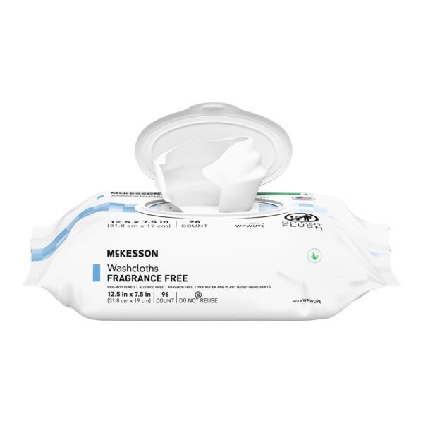 McKesson Personal Cleansing Wipes Unscented, 96 Count * Gentle, Large-Size Pre-Moistened Wipes for Daily Use - Image 3