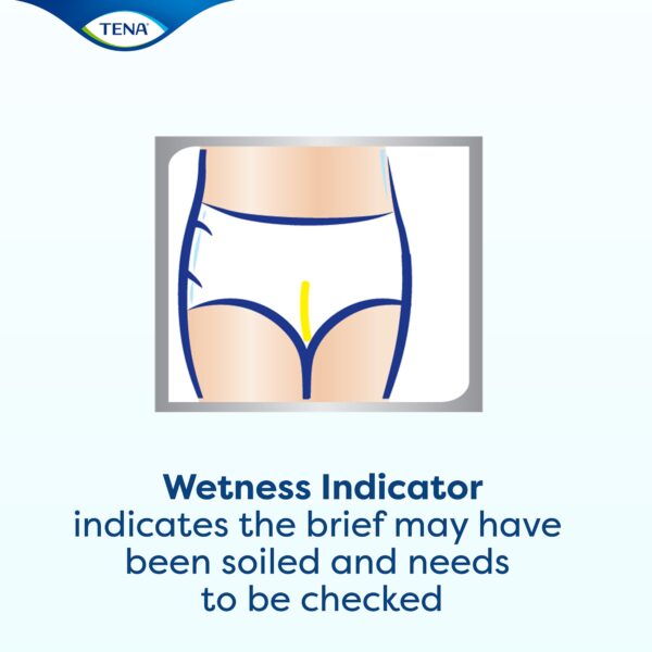 TENA Dry Comfort Unisex Adult Incontinence Brief - X-Large Disposable Moderate Absorbency - Image 5