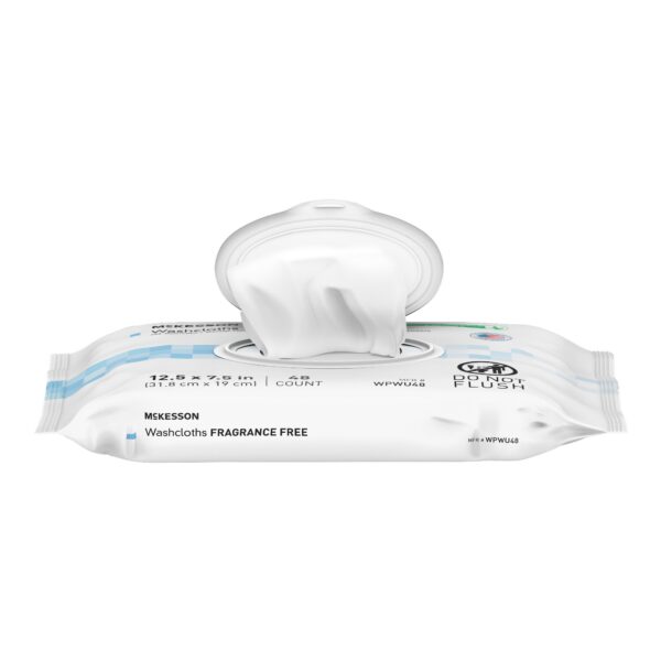 McKesson Soft Pack Unscented Personal Cleansing Wipes - 48 Count, Part WPWU48 - Image 3