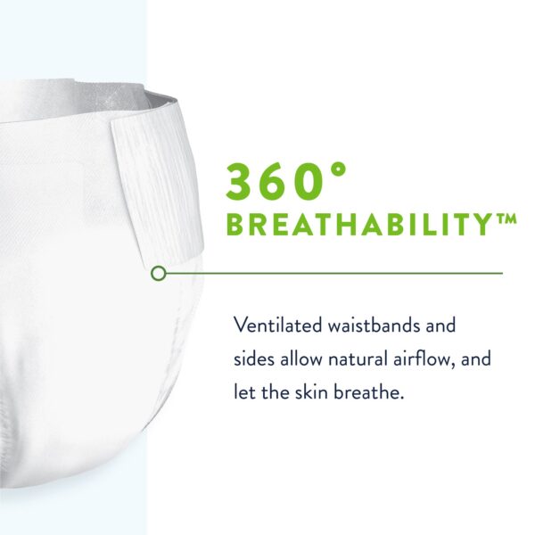 Prevail Per-Fit 360 Size 2 Unisex Adult Incontinence Briefs with Maxsorb Gel and Microclimate Care by First Quality - Image 4