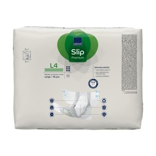 Abena Slip Premium L4 Large Unisex Adult Incontinence Brief with 4,000 mL Absorbency - Image 6