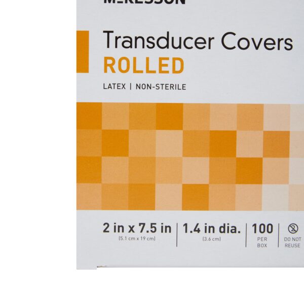 McKesson Ultrasound Probe Cover 1-2/5 x 7-1/2 Inch Latex Nonsterile Rolled * Sterile Protection for Ultrasound Transducers - Image 4