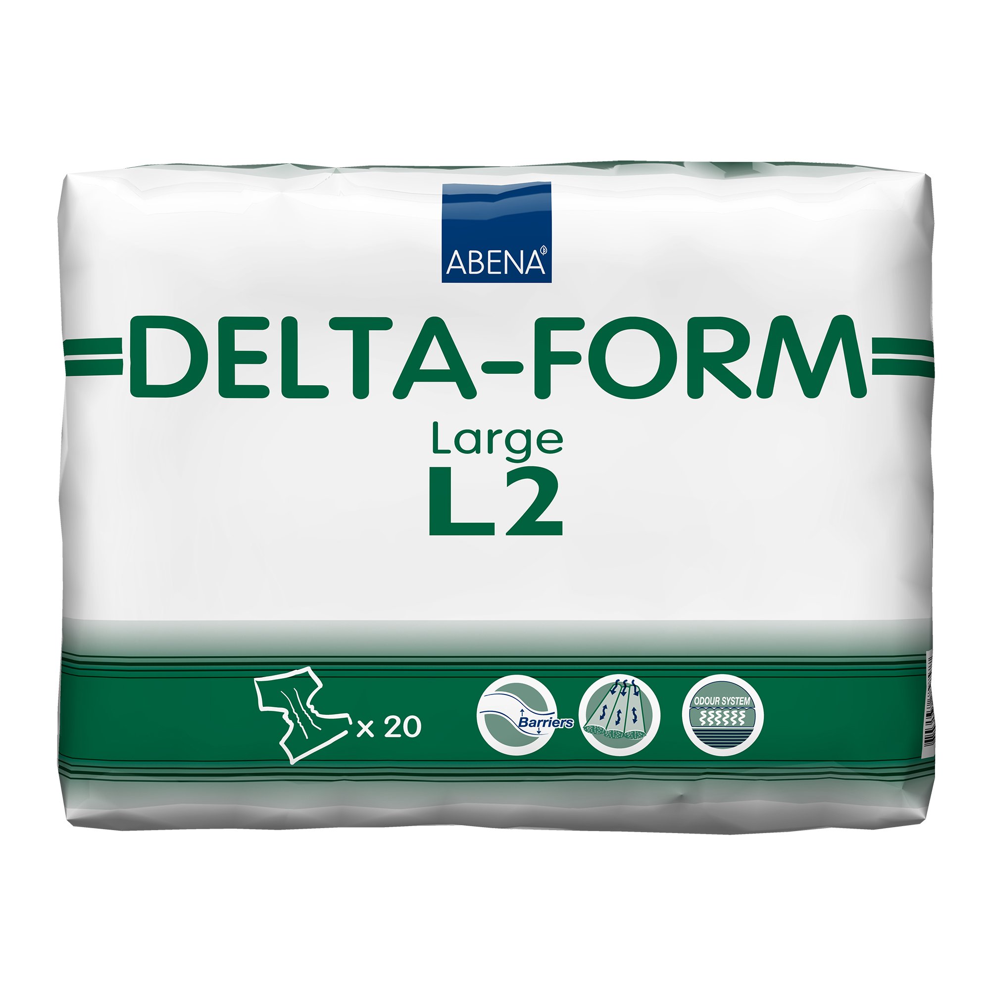 Abena Delta-Form Large Unisex Adult Incontinence Brief with Heavy Absorbency (Part #308863)