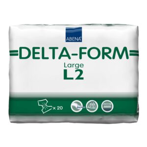 Abena Delta-Form Large Unisex Adult Incontinence Brief with Heavy Absorbency (Part No. 308863)