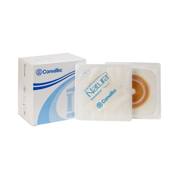 Sur-Fit Natura Ostomy Barrier - Trim to Fit, 4 x 4 Inches, Hydrocolloid, Standard Wear