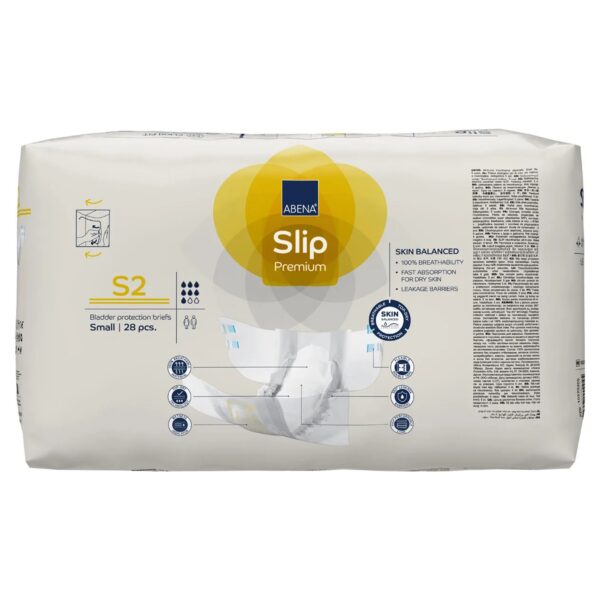 Abena Slip Premium S2 Small Unisex Adult Incontinence Brief with Heavy Absorbency - Image 4