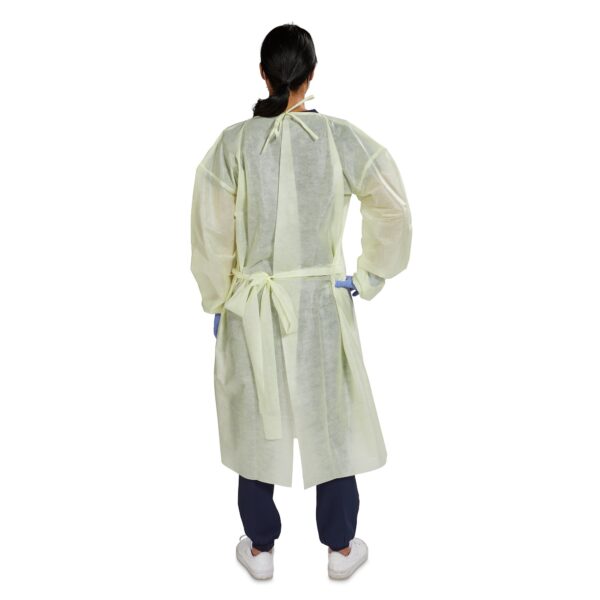 McKesson X-Large Yellow NonSterile AAMI Level 2 Disposable Protective Procedure Gown (Part Number 16-L2NWT6Y-XL) - Image 2